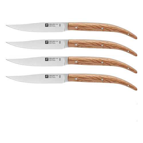Набор ножей для стейка ZWILLING Steak sets 4шт, дуб