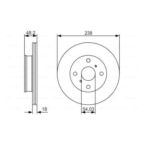 Тормозной диск Bosch 0986479R75