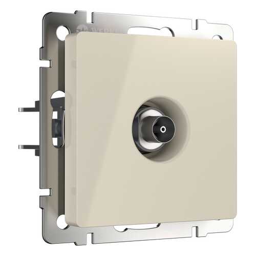 Телевизионная розетка Werkel проходная WL03-TV-2W-ivory a033757 слоновая кость