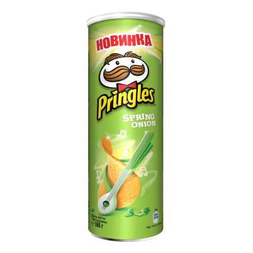 Картофельные чипсы Pringles зеленый лук 165 г