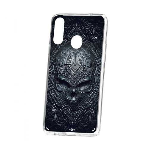 Чехол Kruche Samsung Galaxy A20S Print Череп техно
