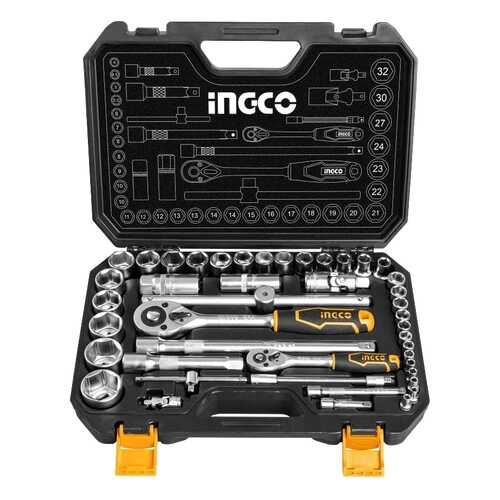 Набор инструмента INGCO HKTS42441 INDUSTRIAL, 44 предмета, в кейсе