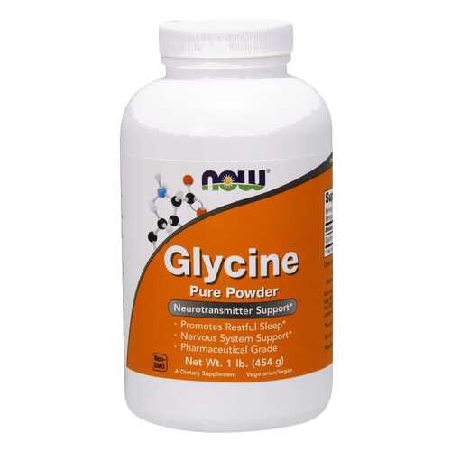 Для нервной системы NOW Glycine Pure 454 г