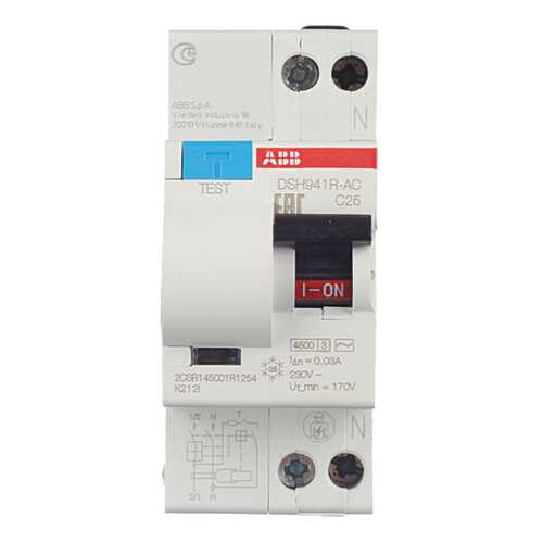 Дифференциальный автоматический выключатель ABB DS201 M 25А AC30