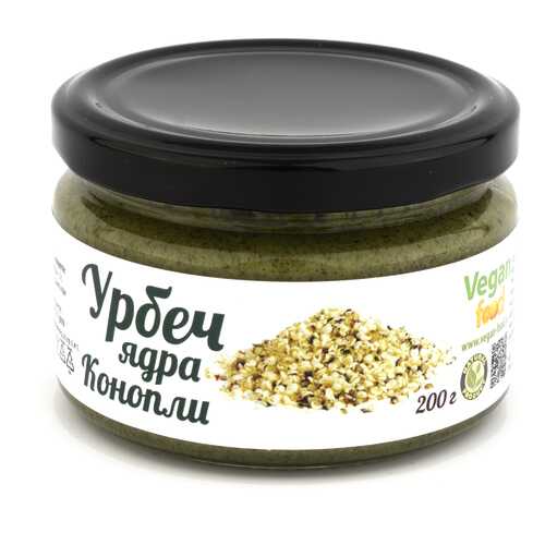 Урбеч Vegan-food из очищенных ядер конопли 200 г