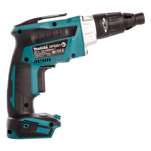 Аккумуляторная безударная дрель-шуруповерт Makita DFS251Z БЕЗ АККУМУЛЯТОРА И З/У