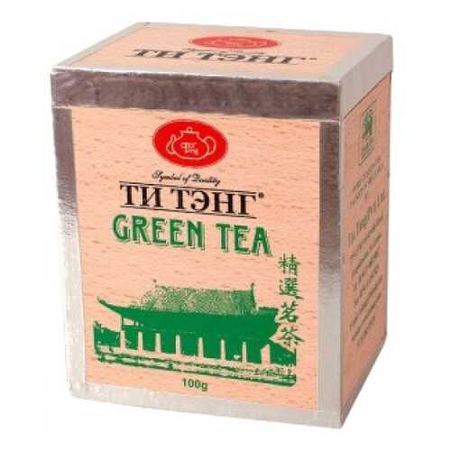 Чай весовой зеленый Ти Тэнг green tea в деревянном ящичке 100 г