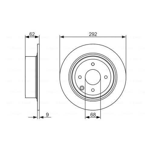 Тормозной диск Bosch 0986479742
