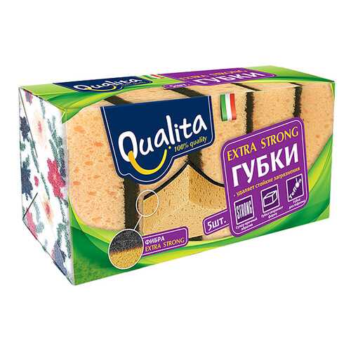 Губка для посуды QUALITA 02496105 5 шт