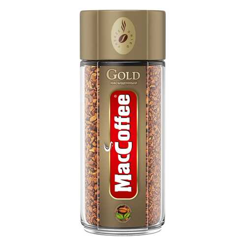 Кофе натуральный растворимый сублимированный MacCoffee Gold, ст/б 100г*6