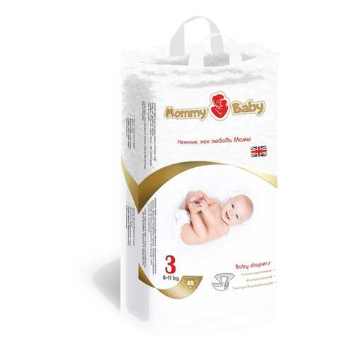 Подгузники детские одноразовые Mommy Baby (размер 3), 6-11 кг, 48 шт.