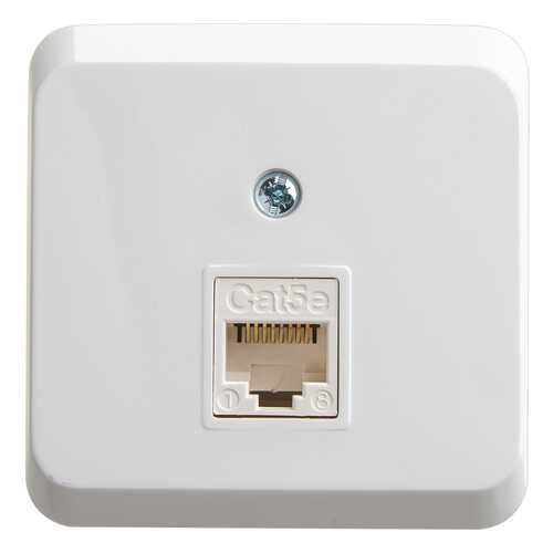 SE Этюд наруж Белая Розетка О/У компьютерная RJ45 кат.5E