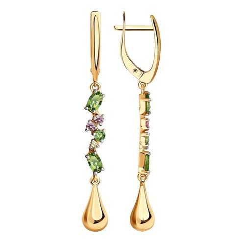 Серьги SOKOLOV из золота с фианитами Swarovski 81020490