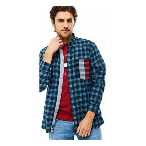 Рубашка мужская Tommy Hilfiger MW0MW13945 голубая XXL