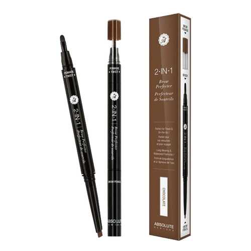 Карандаш-помадка для бровей Absolute New York 2 in 1 Brow Perfecter Chocolate
