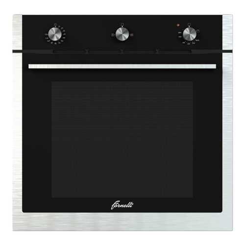 Встраиваемый газовый духовой шкаф Fornelli FGA 60 FALCONE Silver/Black
