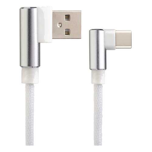 Кабель Perfeo USB2.0 A вилка - USB Type-C вилка,угловой, белый, длина 1 м., бокс (U4905)
