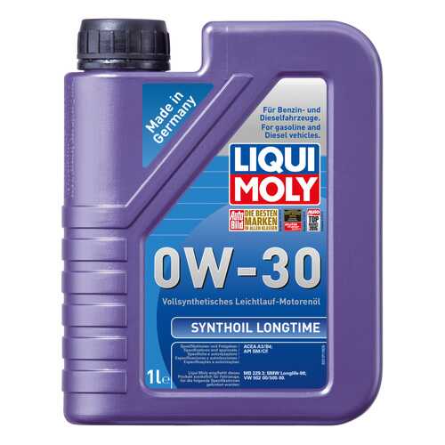 Моторное масло Liqui moly Synthoil Longtime 0W-30 1л
