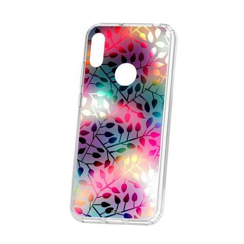 Чехол Kruche Huawei Y6 2019 Print Цветные листья
