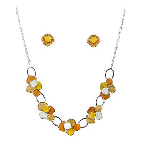 Комплект женский (колье, серьги) Shadore SAF-36354.13 желтый