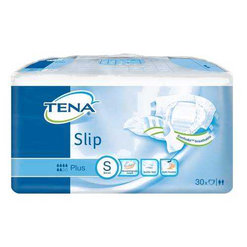 Подгузники для взрослых TENA Slip Plus S дышащие 30 шт.