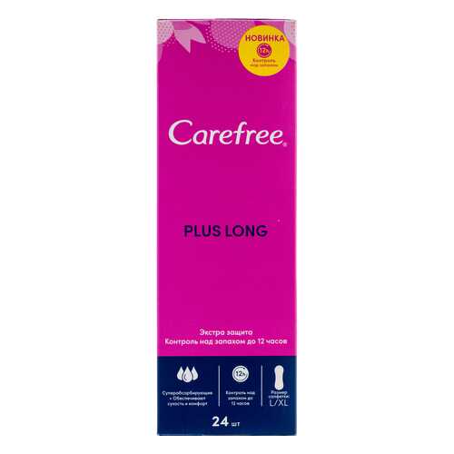 Салфетки carefree plus long, 24шт