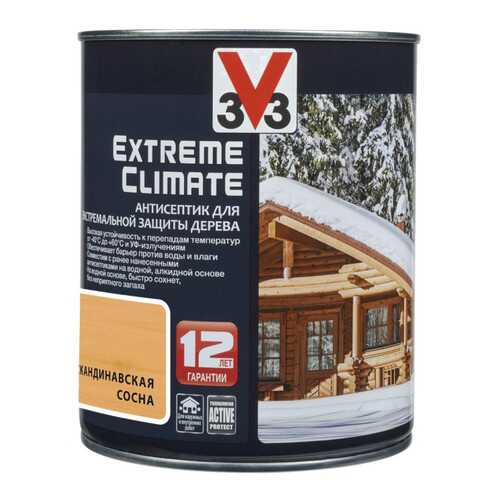 Антисептик для экстремальной защиты V33 Extreme Climate 0.9 л, Цвет скандинавская сосна