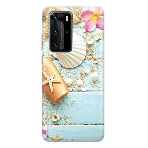 Чехол RE:PA для Huawei P40 Pro с принтом Пляжный натюрморт