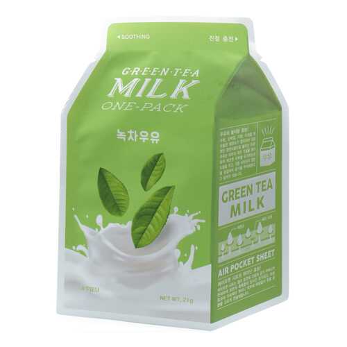 Маска для лица A'Pieu Green Tea Milk One-Pack 21 г