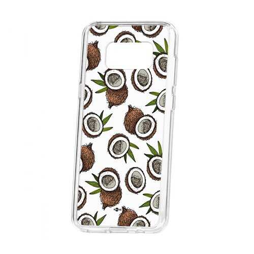 Чехол Kruche Samsung Galaxy S8 Plus Print Кокосы