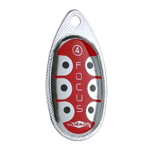 Блесна вращающаяся Mikado Focus №4 серебро 20