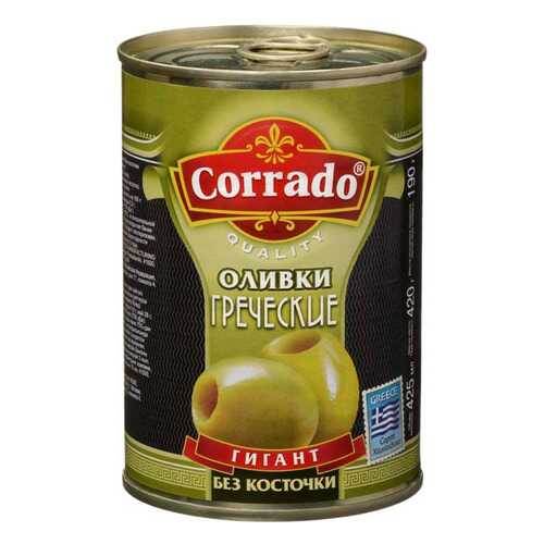 Оливки Corrado греческие гигант без косточки 420 г
