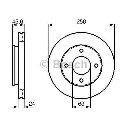 Тормозной диск Bosch 0986479187