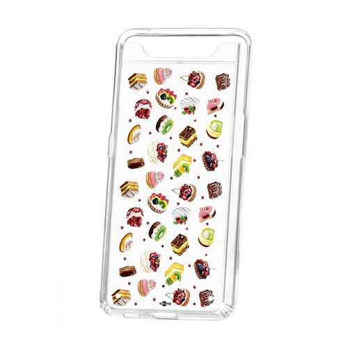 Чехол Kruche Samsung Galaxy A80 Print Cake