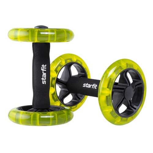 Starfit Ролик для пресса RL-107, раздельный, черно-зеленый