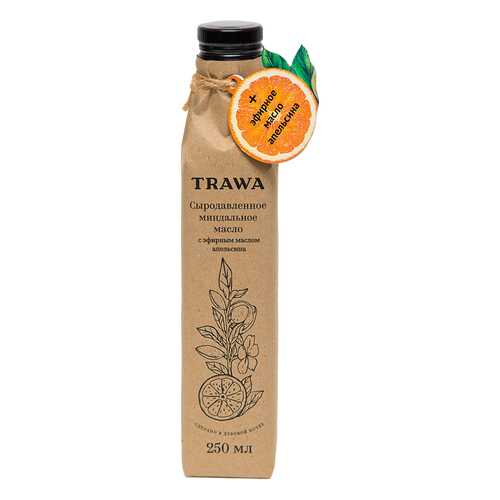 Масло миндальное Trawa сыродавленное с эфирами апельсина 250 мл