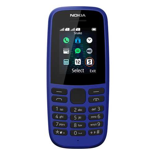 Мобильный телефон Nokia 105 (TA-1174) Blue