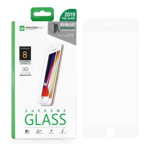 Защитное стекло AMAZINGthing SupremeGlass Extra Hard 3D White 0.3mm для Apple iPhone 7