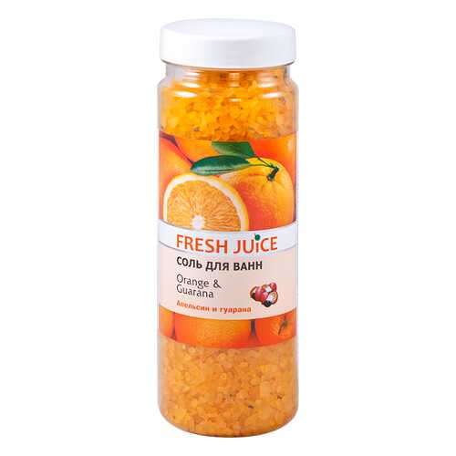Соль для ванн Fresh Juice «Orange & Guarana» 700 гр