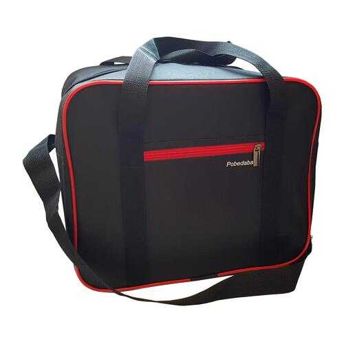 Сумка дорожная для ручной клади Pobedabags Стандарт красный кант 36 x 30 x 27
