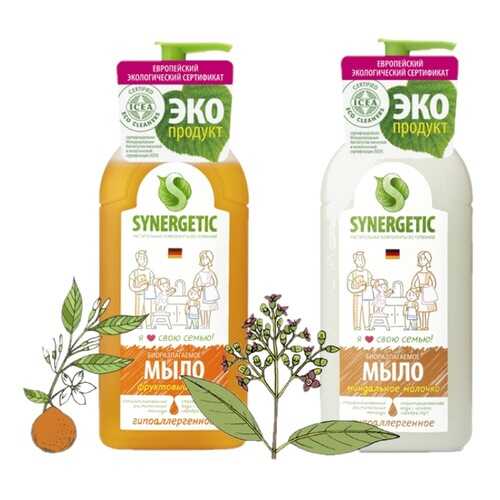 Набор Synergetic Mix миндальное молочко, фруктовый микс 2 шт 500 мл