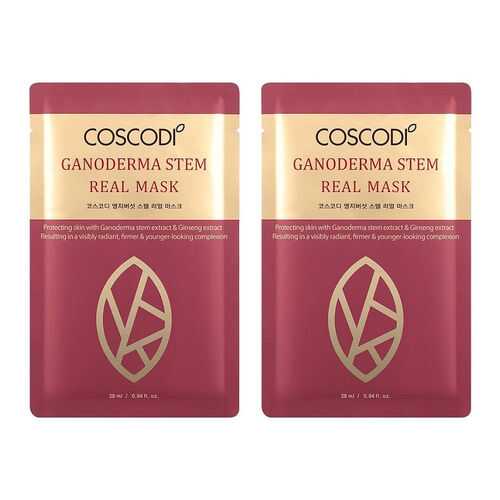 Тканевая маска COSCODI GANODERMA STEM REAL MASK 2 шт.