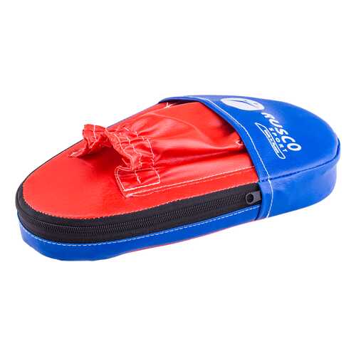 Лапы Rusco Sport прямые малые, кожзам, пара, красный/синий