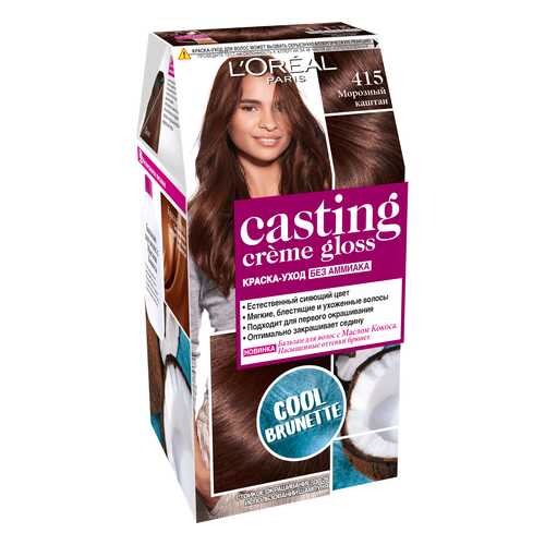Краска для волос L`Oreal Paris Casting Creme Gloss Морозный каштан тон 415