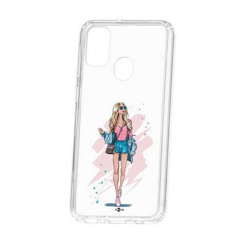 Чехол Kruche Samsung Galaxy M30S Print Fashion Girl