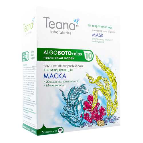 Маска для лица Teana AlgoBotoRelax Энергетическая тонизирующая 30x5