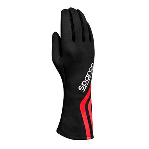 Перчатки для автоспорта Sparco LAND CLASSIC, FIA, чёрный/красный, р-р 9 00135809NRBI