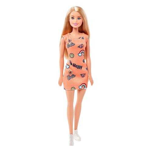 Кукла Barbie Стиль Оранжевое платье FJF14