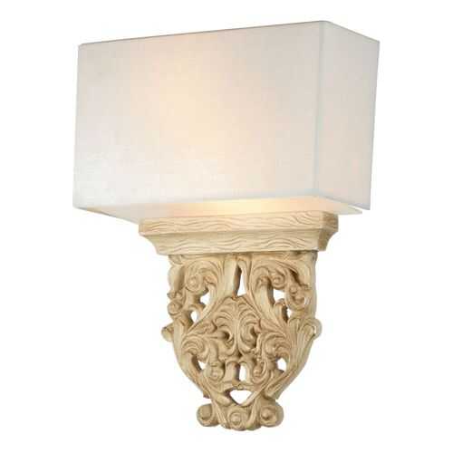 Maytoni Cipresso H034-WL-02-R Бра, арматура цвет бежевый, плафон/абажур ткань, цвет белый
