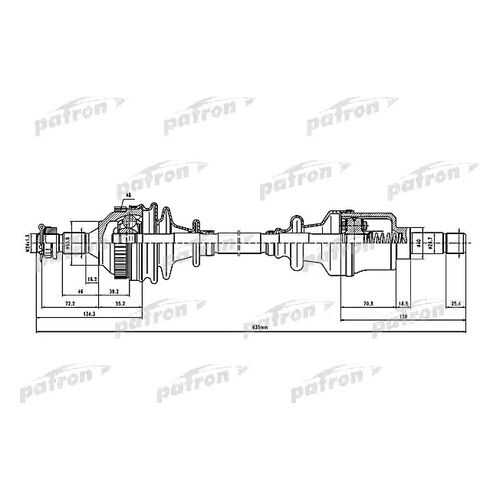 Приводной вал PATRON PDS1516